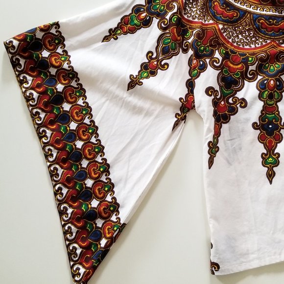 Refashioned Vintage Dashiki Top (M/L) - Picture 7 of 8
